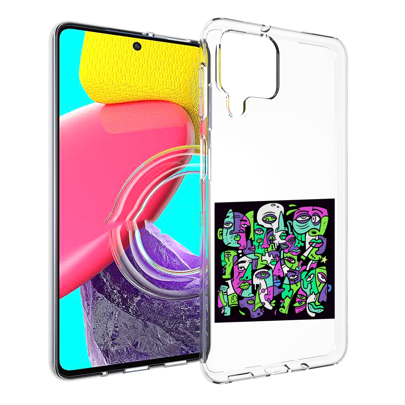 

Чехол MyPads Кривой эфир ATL для Samsung Galaxy M53 (SM-M536), Прозрачный, Tocco