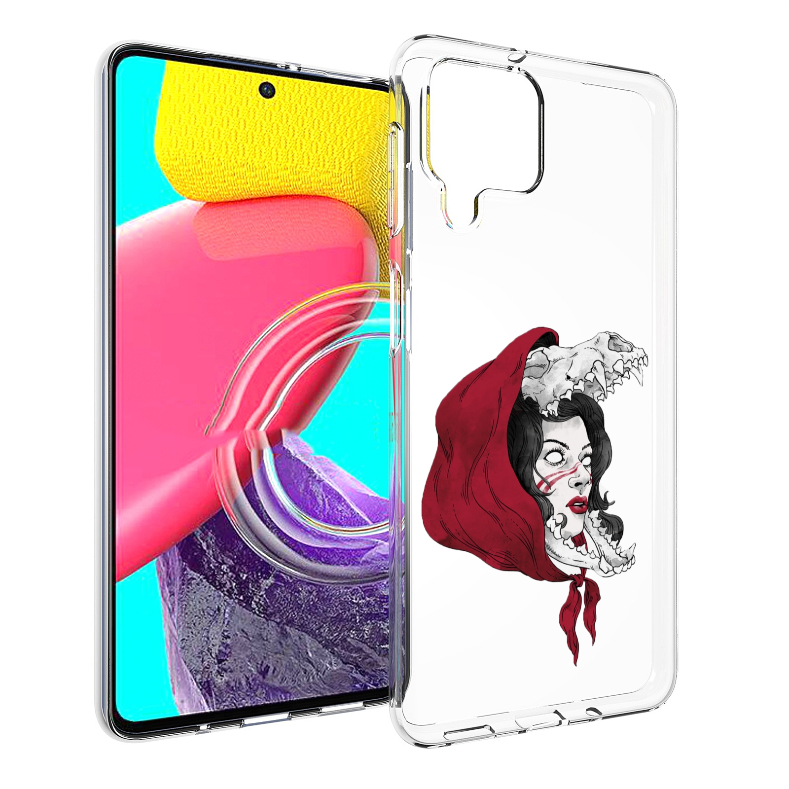 

Чехол MyPads Красная шапочка и волк женский для Samsung Galaxy M53 (SM-M536), Прозрачный, Tocco