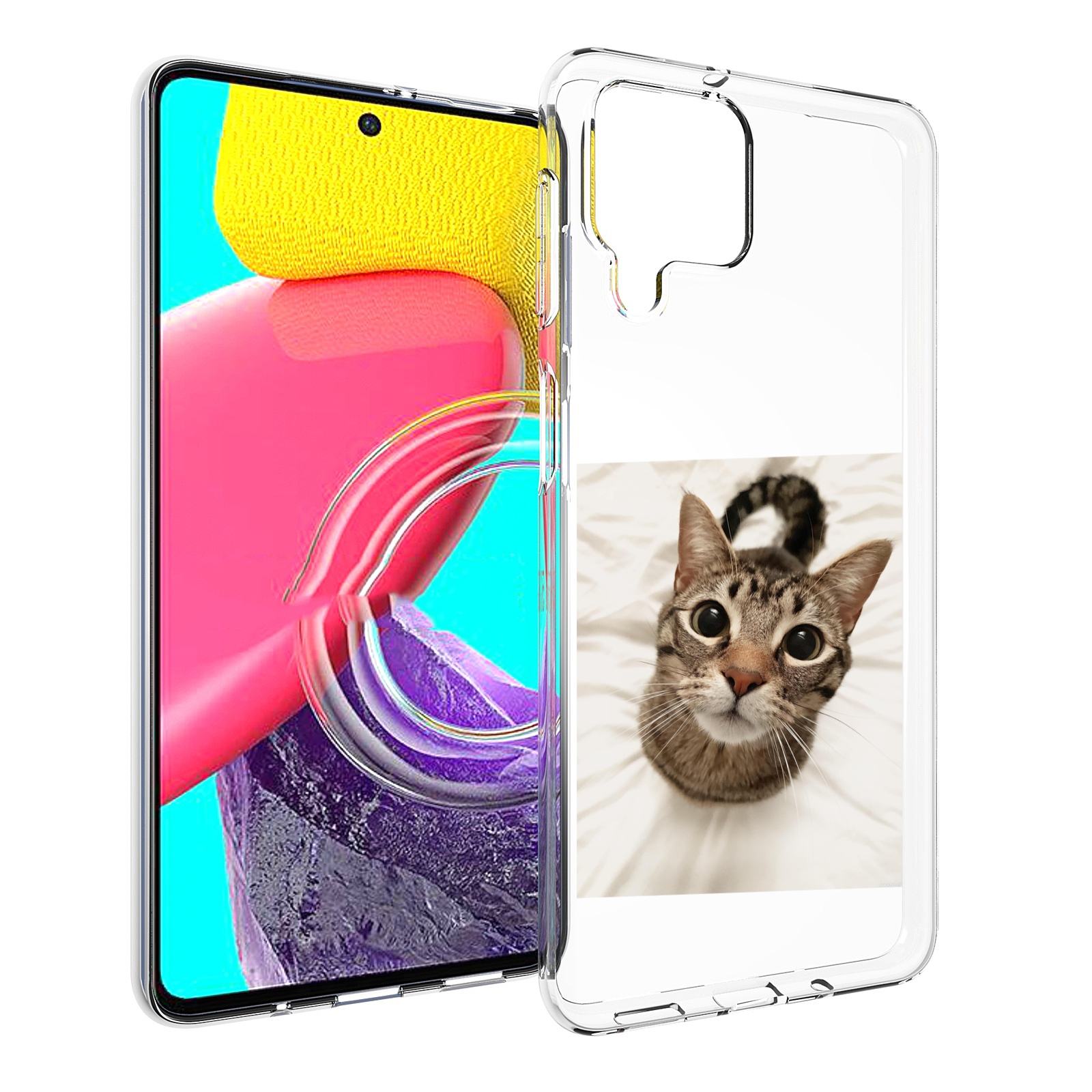 

Чехол MyPads Котик для Samsung Galaxy M53 (SM-M536), Прозрачный, Tocco