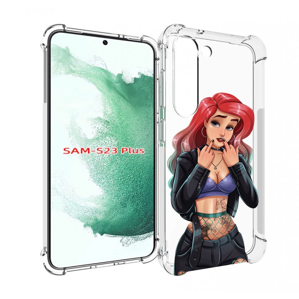

Чехол MyPads Ариэль-русалочка-готика для Samsung Galaxy S23 Plus +, Прозрачный, Tocco