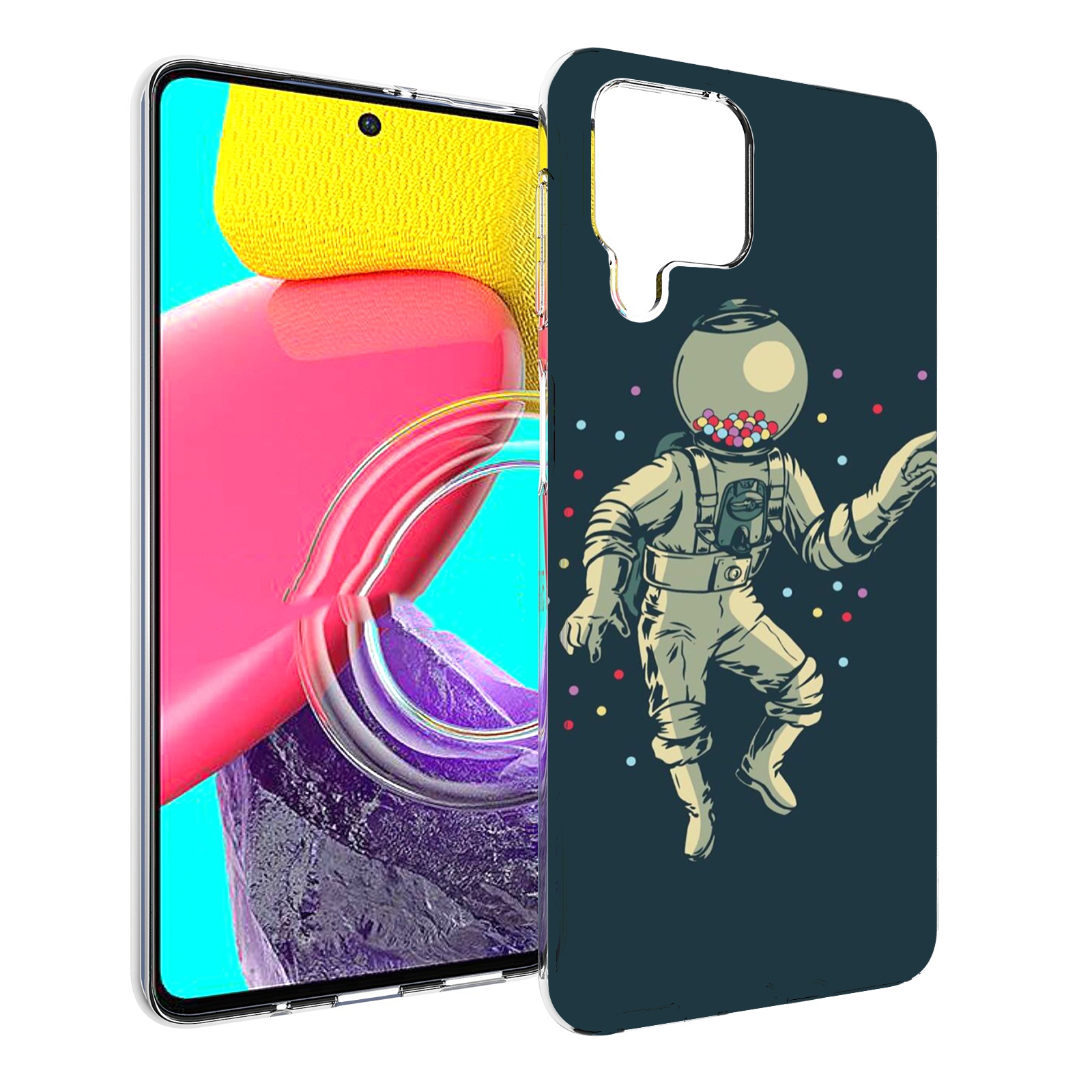 

Чехол MyPads Космонавт для Samsung Galaxy M53 (SM-M536), Прозрачный, Tocco