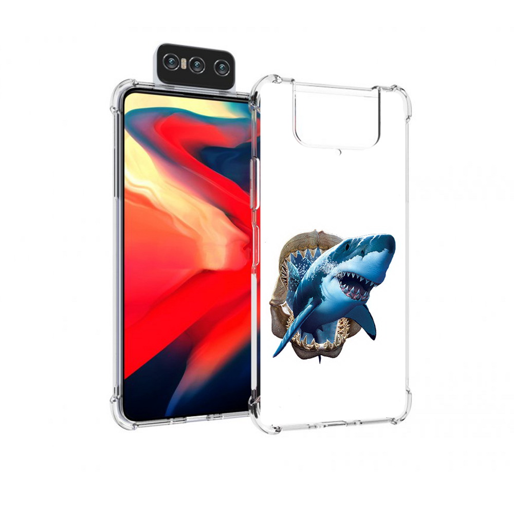 Чехол MyPads Tocco для Asus Zenfone 8 Flip челюсти
