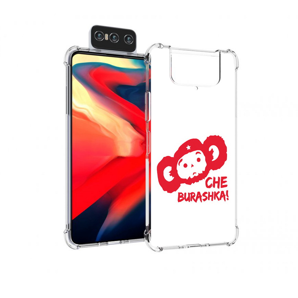 

Чехол MyPads Tocco для Asus Zenfone 8 Flip чебурашка, Прозрачный, Tocco