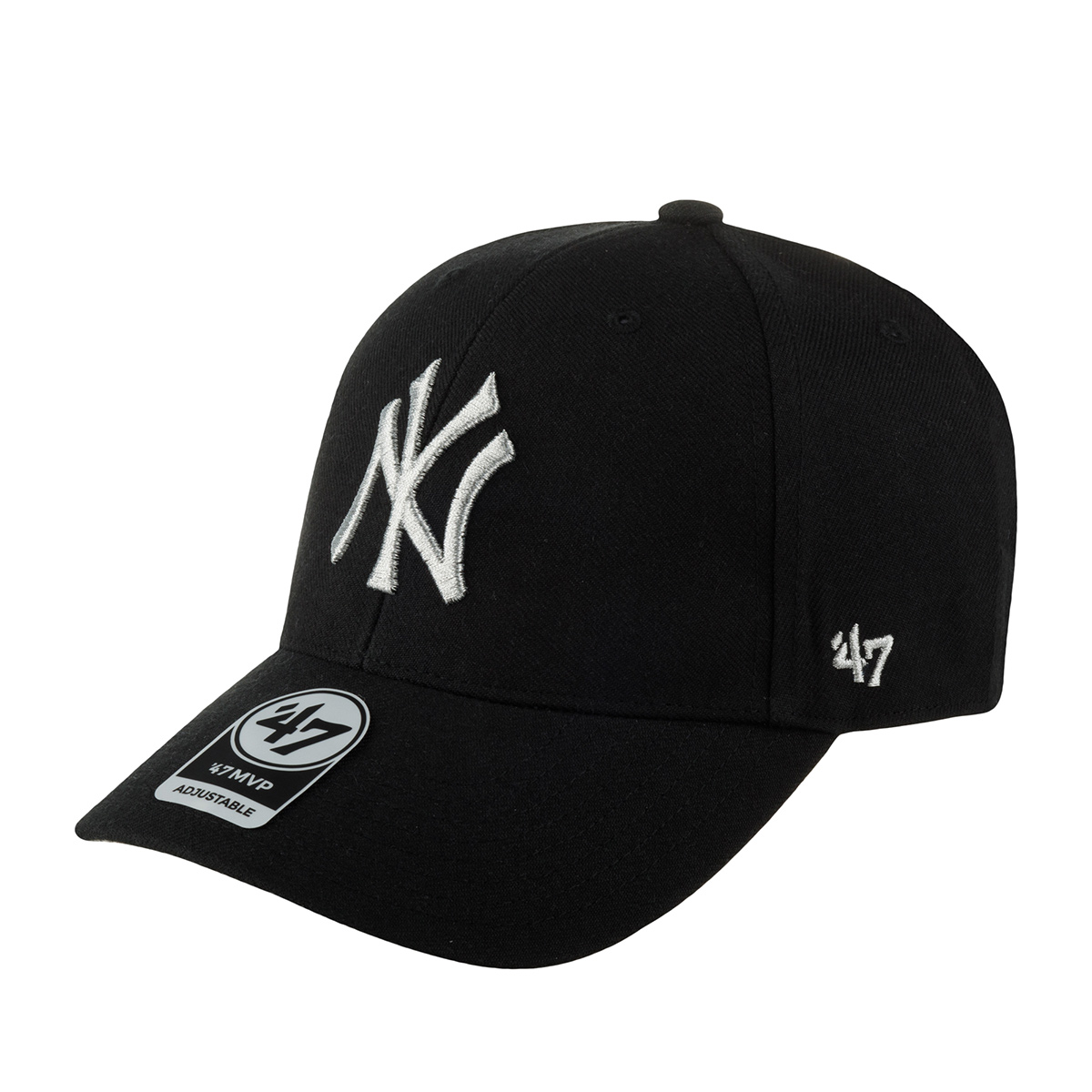 Бейсболка унисекс 47 BRAND B-MTLCS17WBP-BKB New York Yankees MLB черная, one size