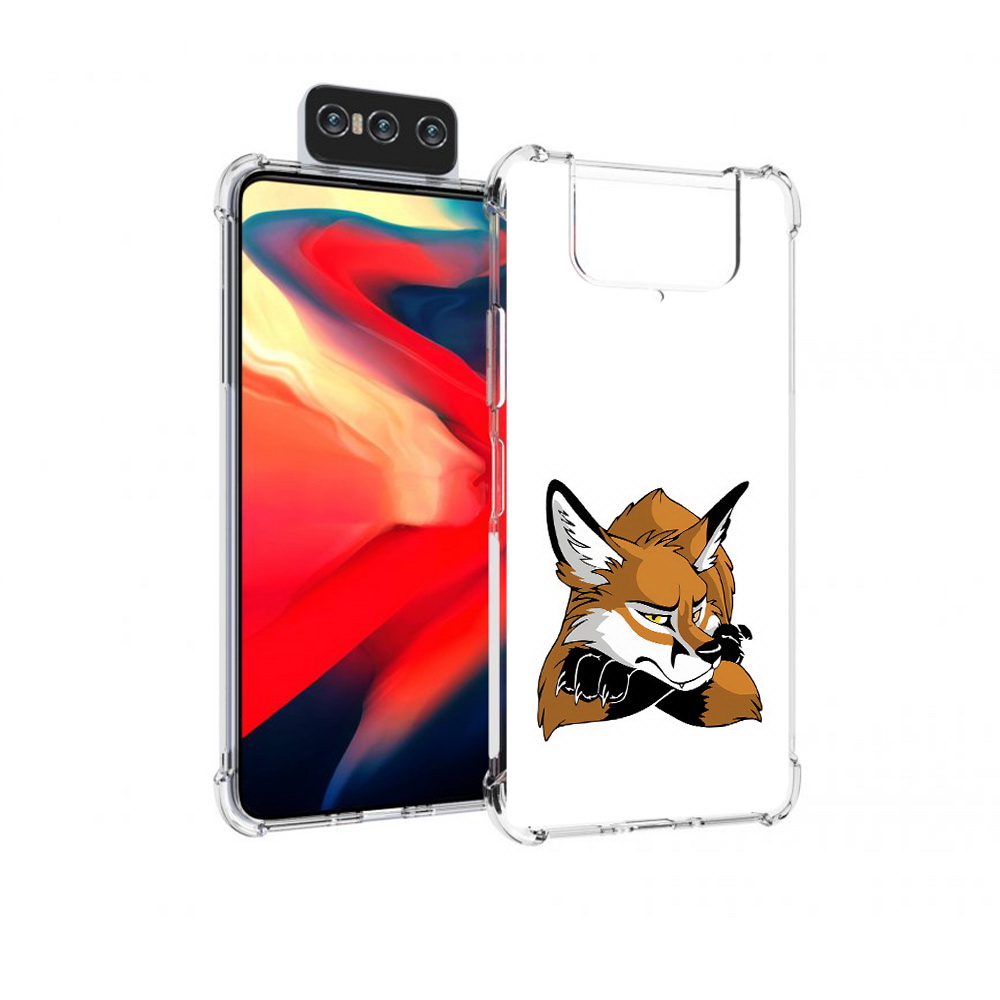 

Чехол MyPads Tocco для Asus Zenfone 8 Flip фокс, Прозрачный, Tocco