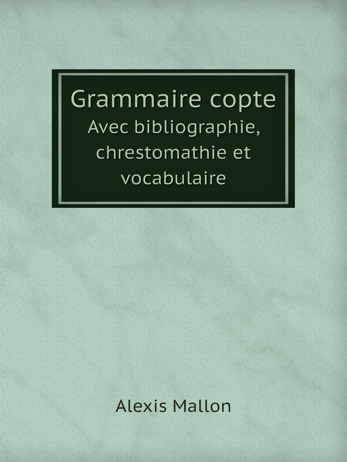 

Grammaire copte