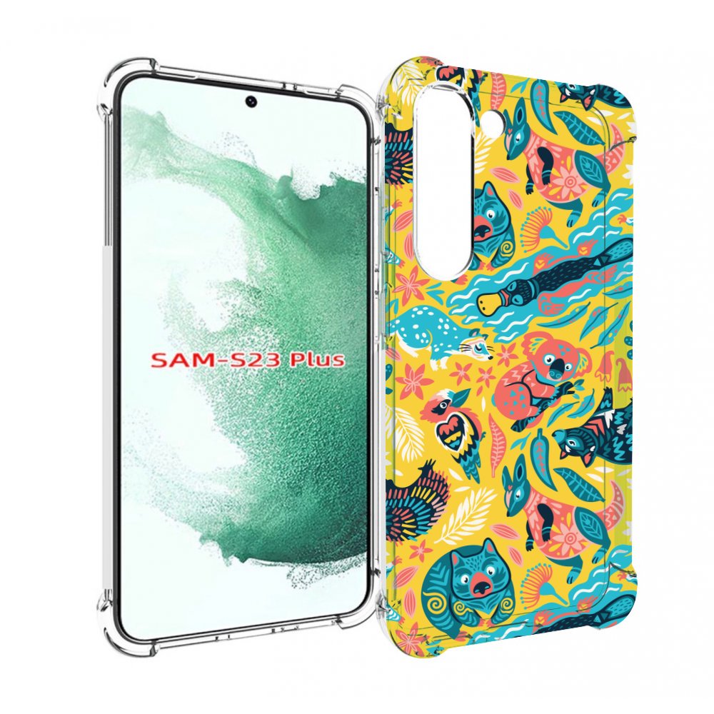 

Чехол MyPads seamless-pattern для Samsung Galaxy S23 Plus +, Прозрачный, Tocco