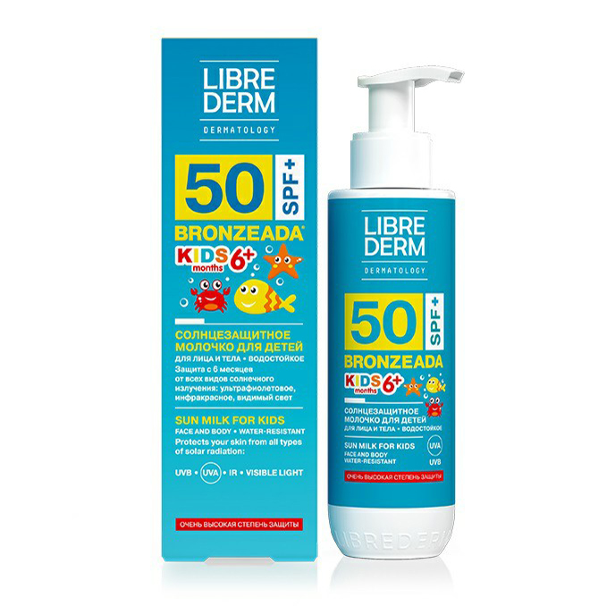 Молочко солнцезащитное LIBREDERM Bronzeada SPF50 для лица и тела, с 6 месяцев, 150 мл