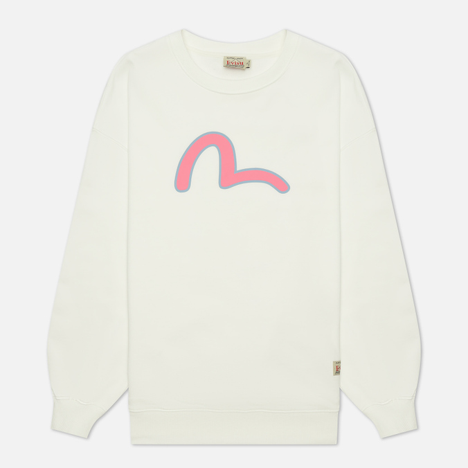 

Свитшот женский Evisu 2ESHTW2SW358OSCT-OWHT белый M, 2ESHTW2SW358OSCT-OWHT