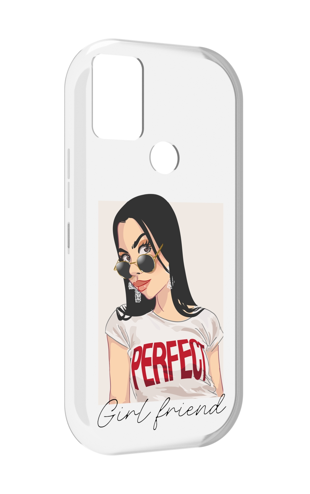 

Чехол MyPads Девушка-с-сережками женский для UMIDIGI A9, Прозрачный, Tocco