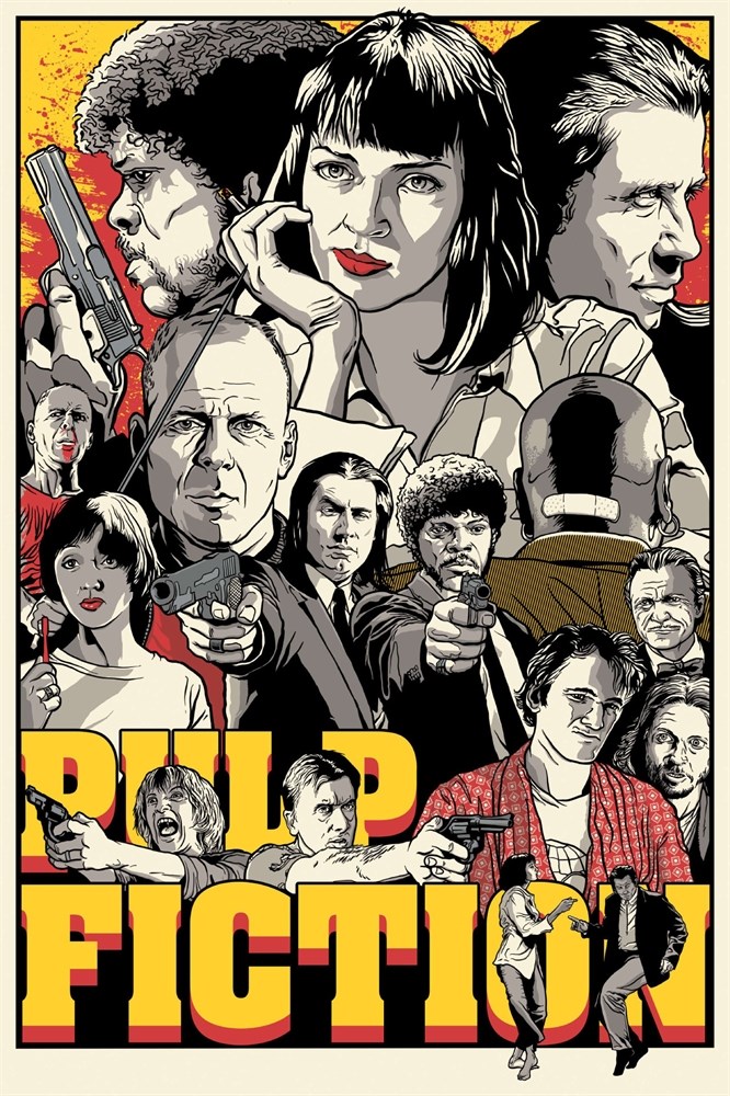 

Постер к фильму "Криминальное чтиво" (Pulp Fiction) 50x70 см