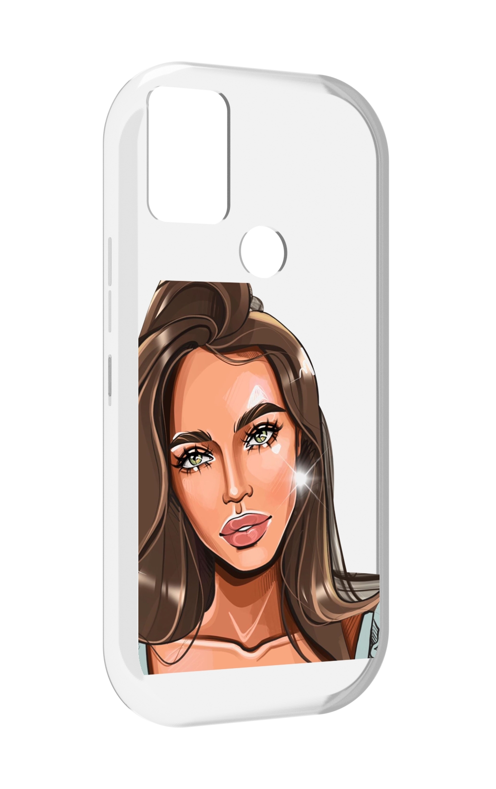 

Чехол MyPads Девушка-с-зелеными-глазами для UMIDIGI A9, Прозрачный, Tocco