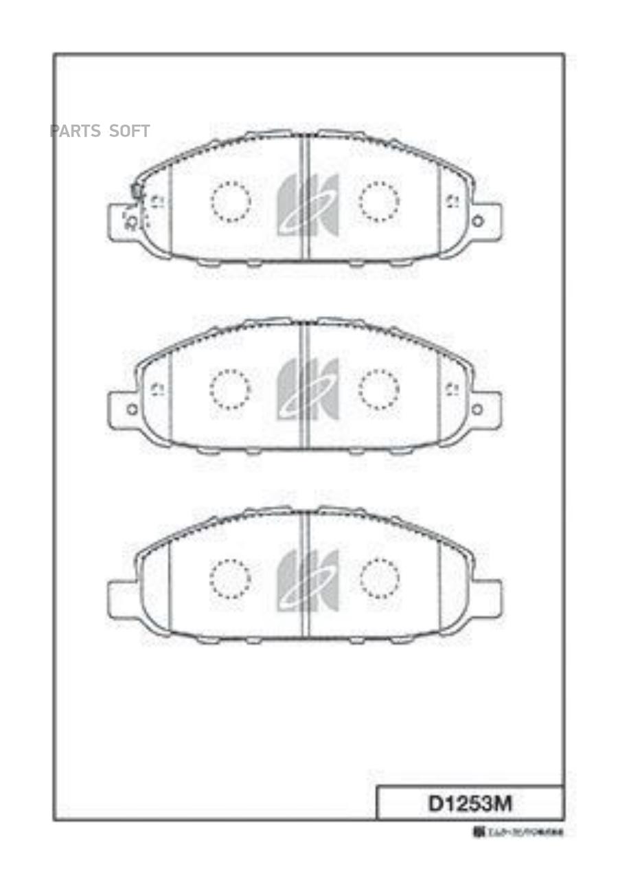 

Тормозные колодки Kashiyama передние D1253M