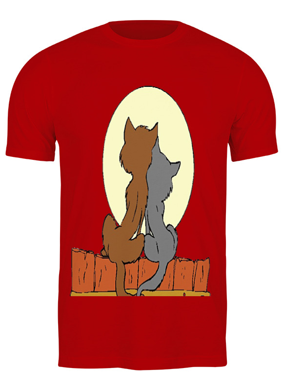 

Футболка мужская Printio Cats красная 3XL, Красный, Cats