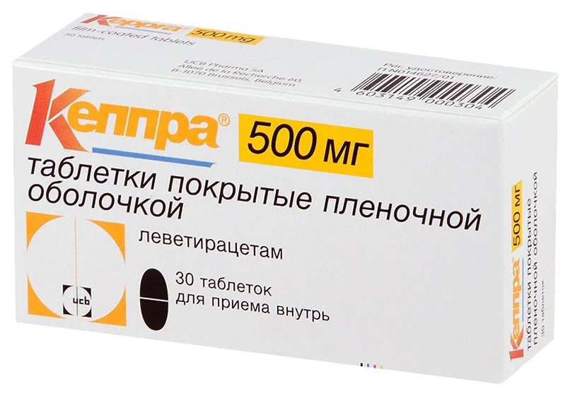 фото Кеппра таблетки покрытые пленочной оболочкой 500 мг 30 шт. ucb pharma