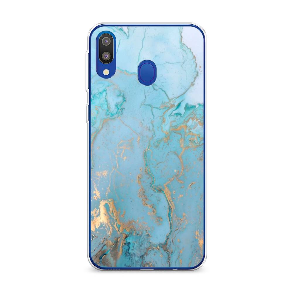 

Чехол Awog на Samsung Galaxy M20 "Голубой мрамор рисунок", Разноцветный, 27450-3