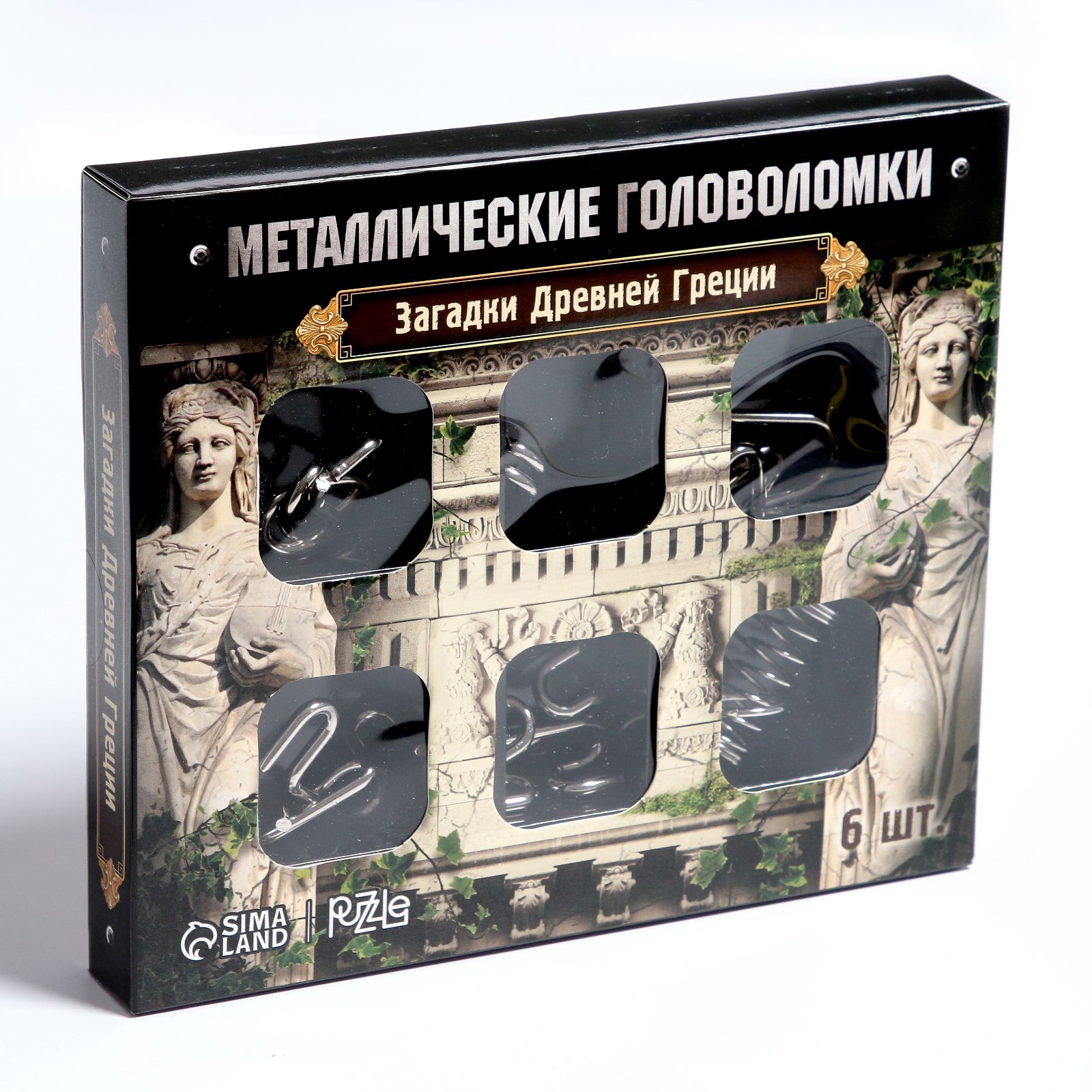 фото Головоломка металлическая «загадки древней греции» набор 6 шт. puzzle