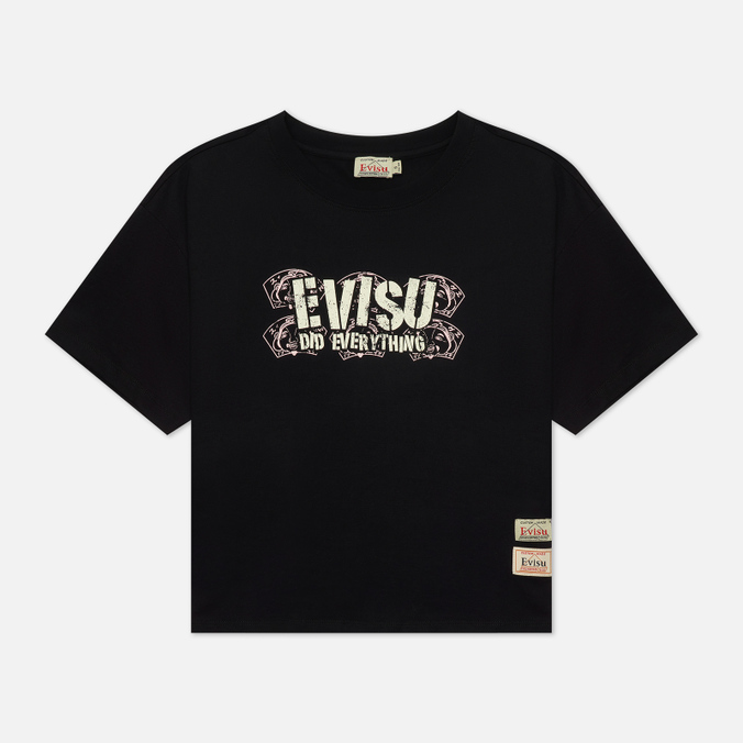 фото Футболка женская evisu 2eshtw2ts635dpct-blkx черная s