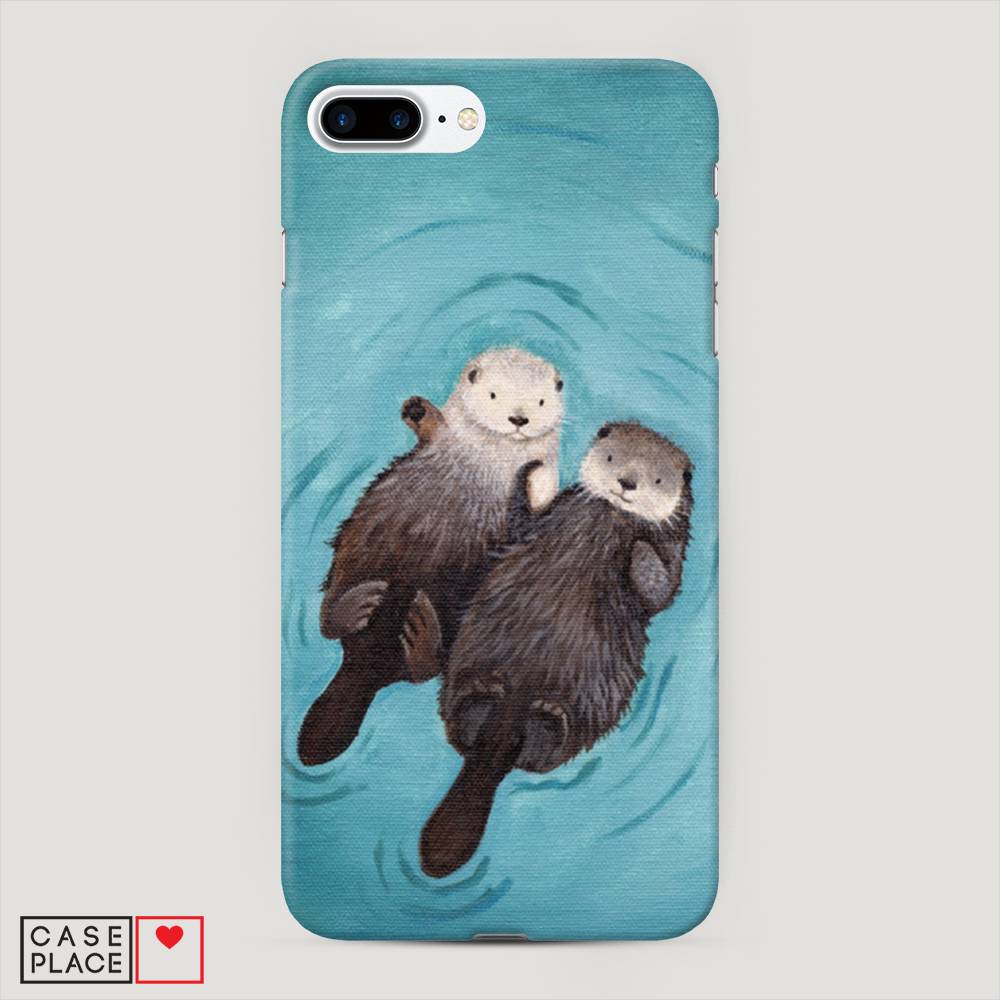 

Пластиковый чехол "Парочка бобров" на Apple iPhone 8 Plus, 10920-7