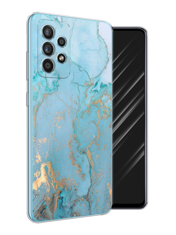 

Чехол Awog на Samsung Galaxy A52s / Самсунг A52s "Голубой мрамор рисунок", Разноцветный, 2106550-3