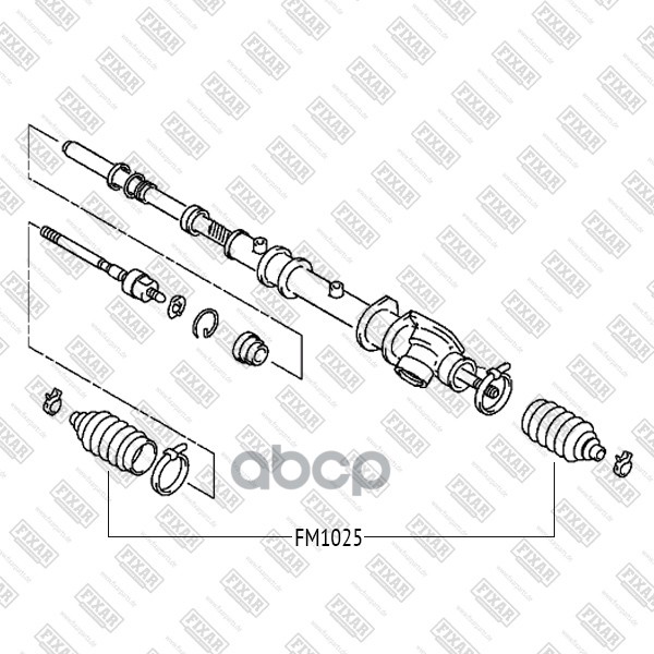 Пыльник рулевой рейки FIXAR fm1025