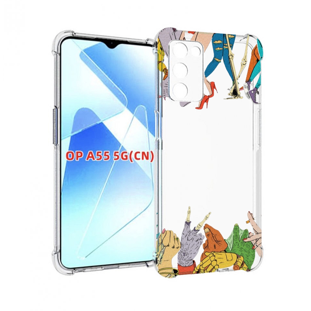 

Чехол MyPads разные персонажи пальчики для Infinix Zero X Neo, Прозрачный, Tocco