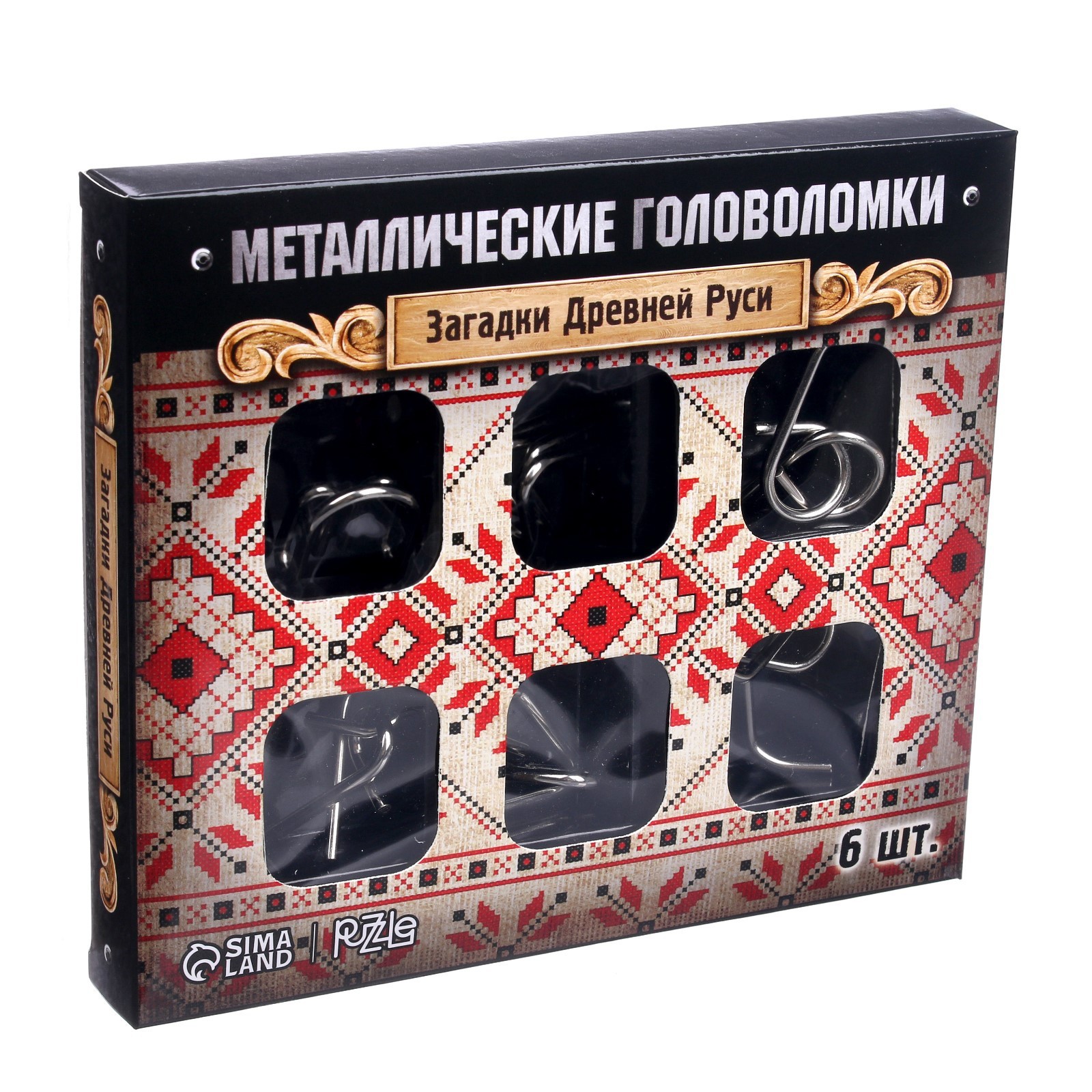 Головоломка Puzzle металлическая Загадки Древней Руси набор 6 шт. 3217360