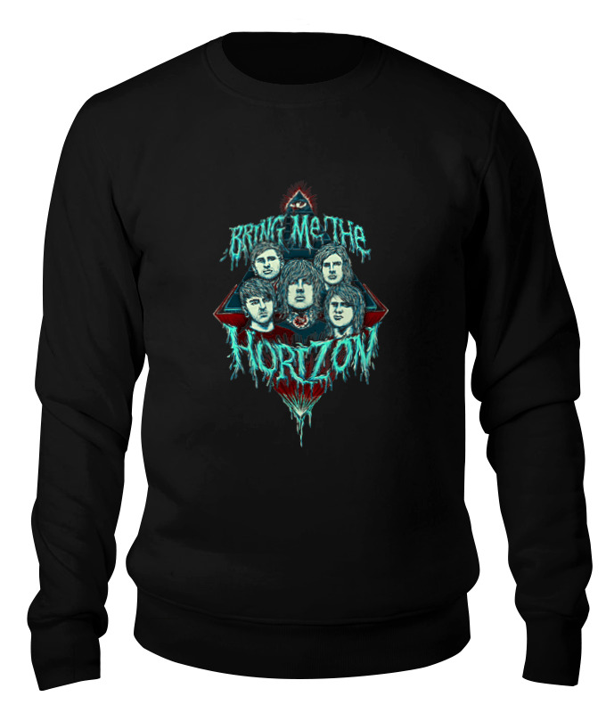 

Свитшот унисекс Printio Bring me the horizon черный S, Bring me the horizon