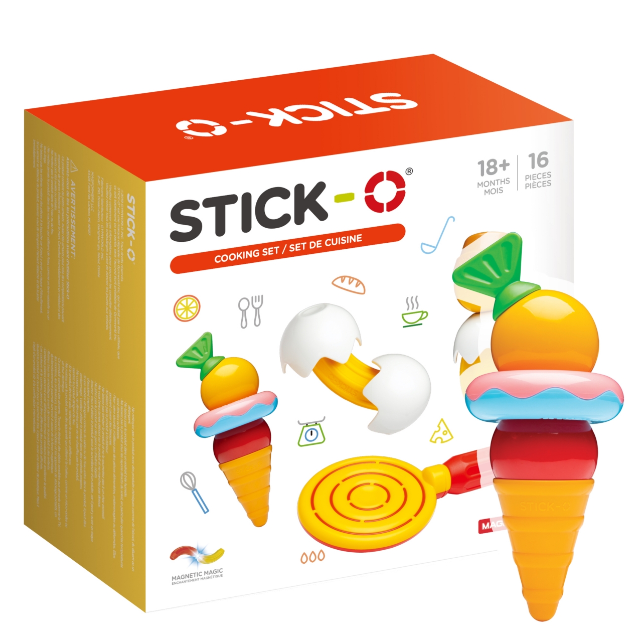 фото Конструктор магнитный stick-o 902001 cooking set