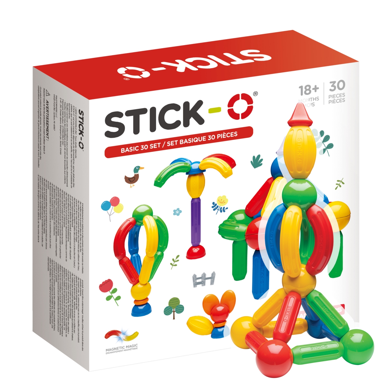 фото Конструктор магнитный stick-o 901003 basic 30 set