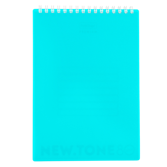 

Блокнот Hatber NEWtone Pastel Незабудка А5 80л кл на гребне, пласт обл, бл 80 г/м2