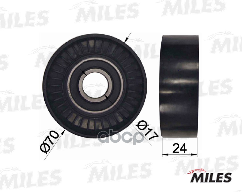 

Ролик Натяжителя Miles Ag03077 Vag 1.9tdi Miles арт. AG03077