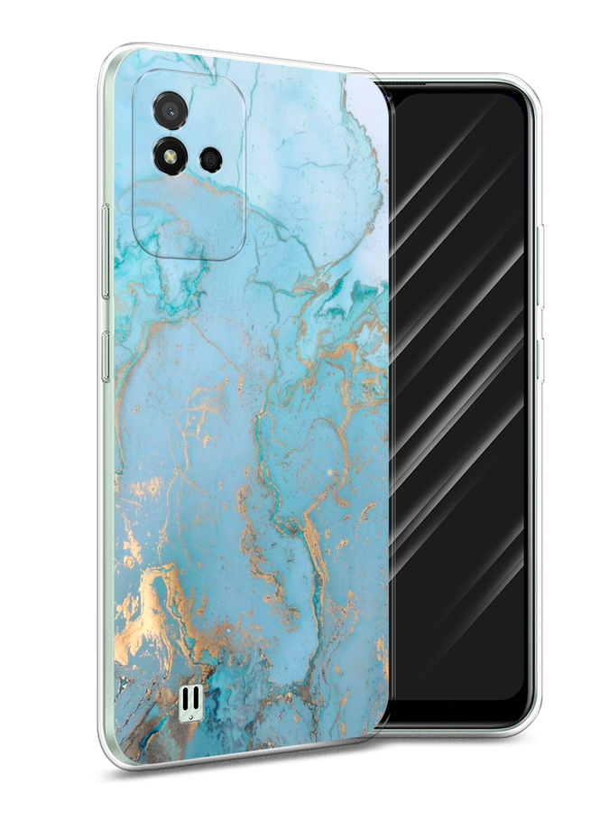 

Чехол Awog на Realme Narzo 50i "Голубой мрамор рисунок", Разноцветный, 2510050-3