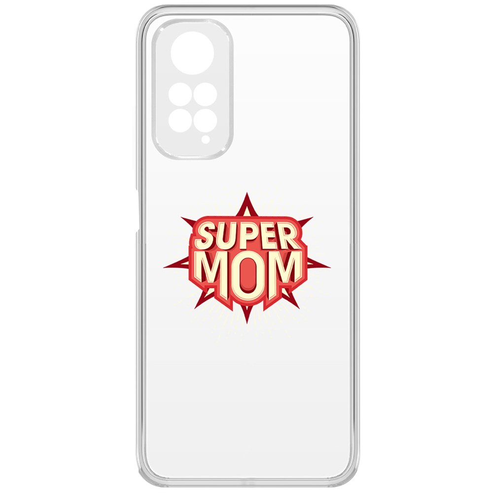 фото Чехол-накладка krutoff clear case супер мама для xiaomi redmi note 11s