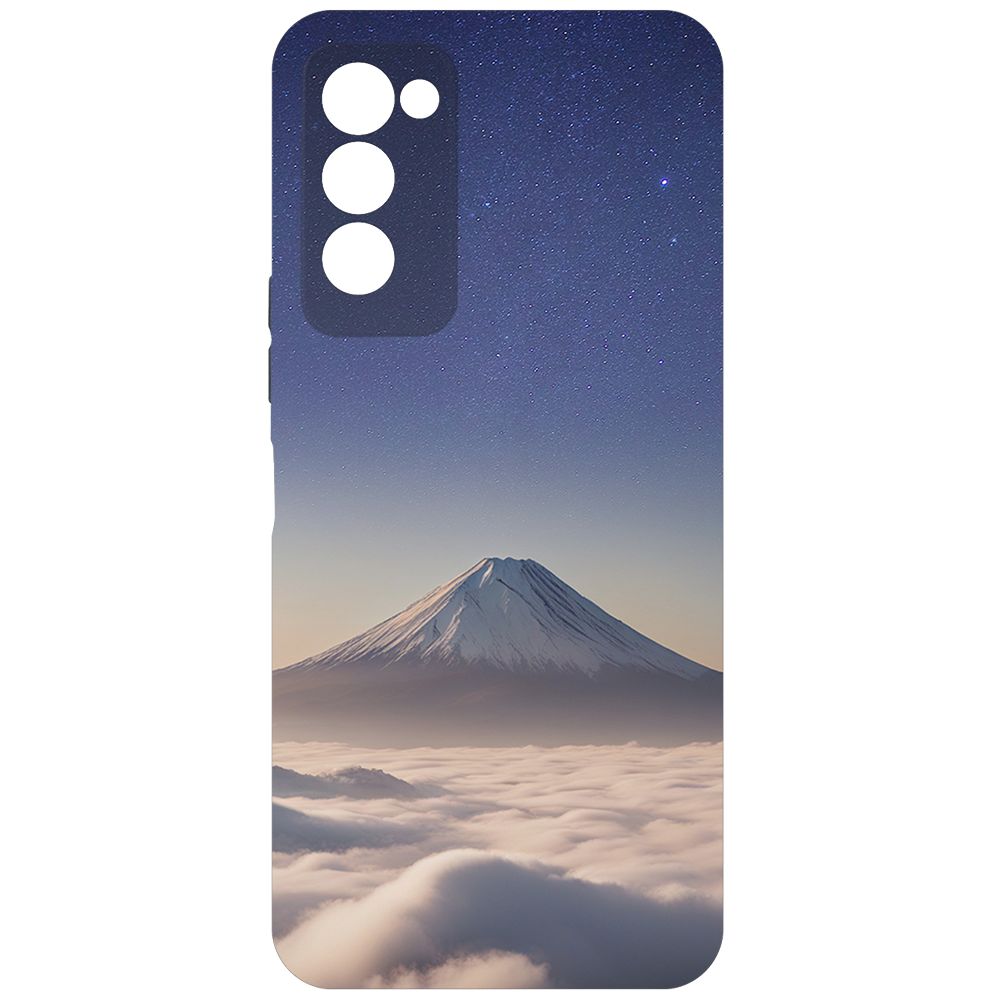 

Чехол-накладка Krutoff Soft Case Япония, Фудзияма для TECNO Camon 18 черный