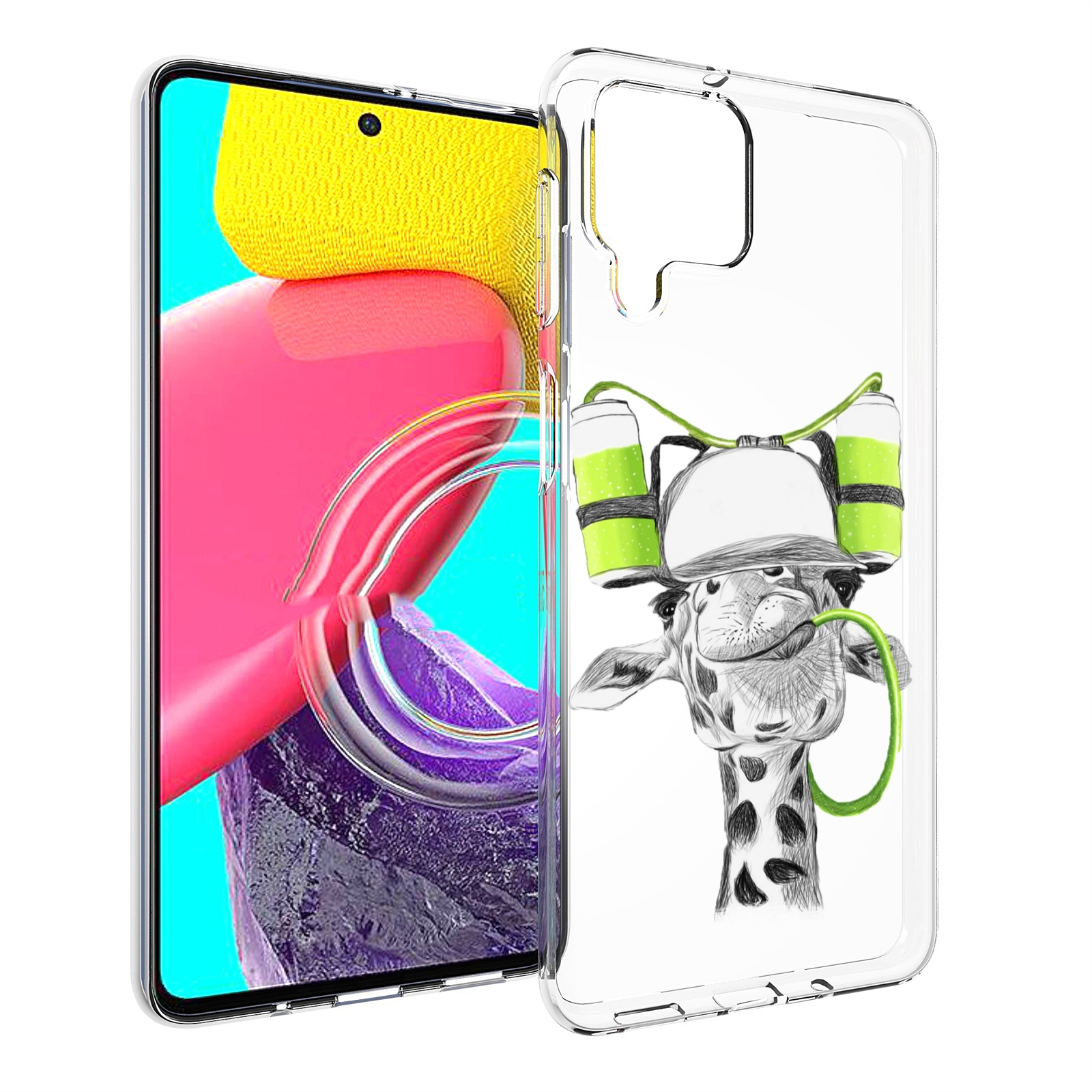 

Чехол MyPads Жираф для Samsung Galaxy M53 (SM-M536), Прозрачный, Tocco