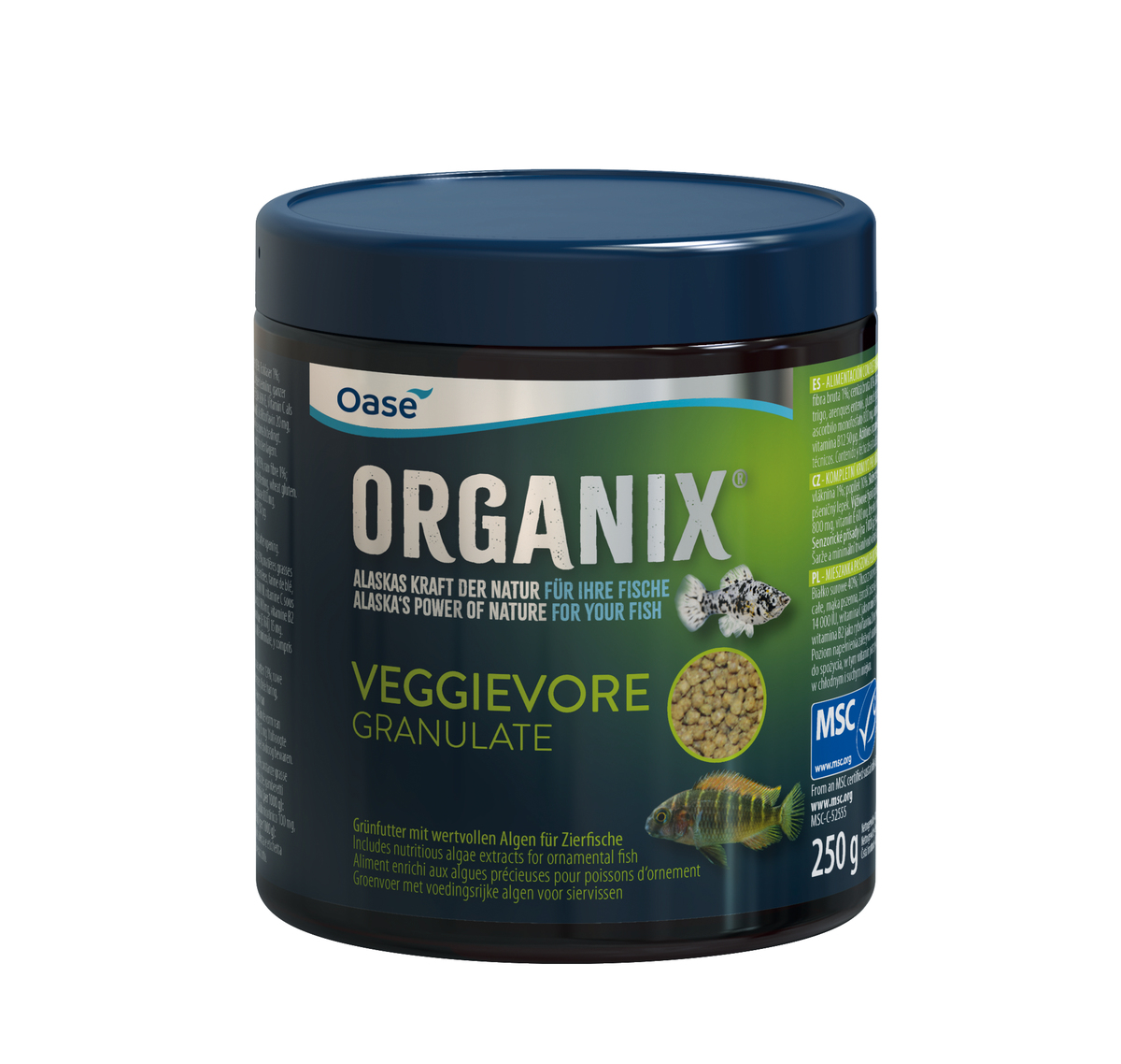 Корм для травоядных рыб, Oase ORGANIX Veggievore Granulate 550 мл.