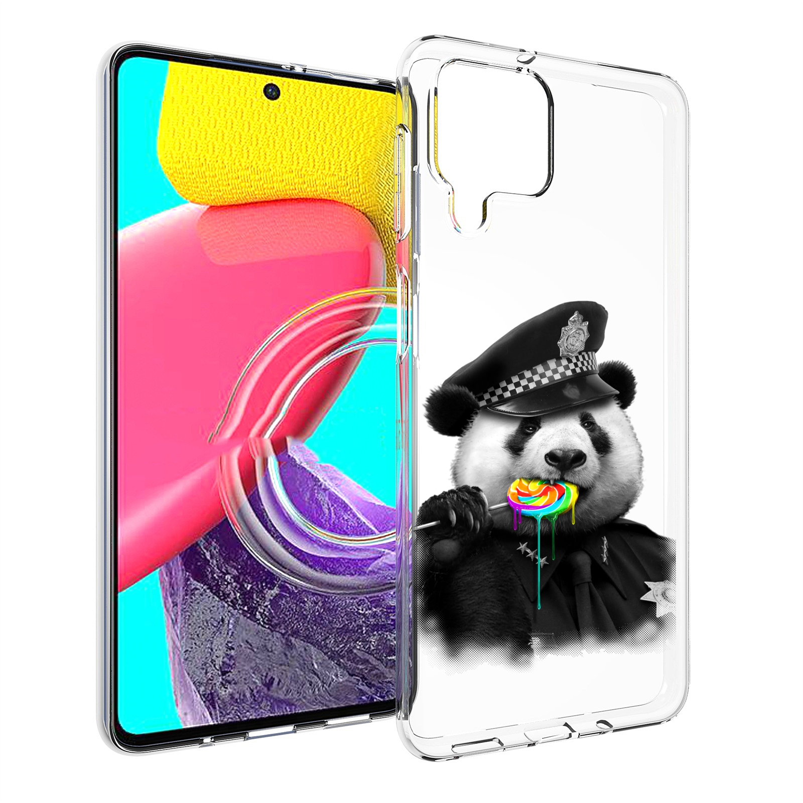 

Чехол MyPads Панда полиция для Samsung Galaxy M53 (SM-M536), Прозрачный, Tocco