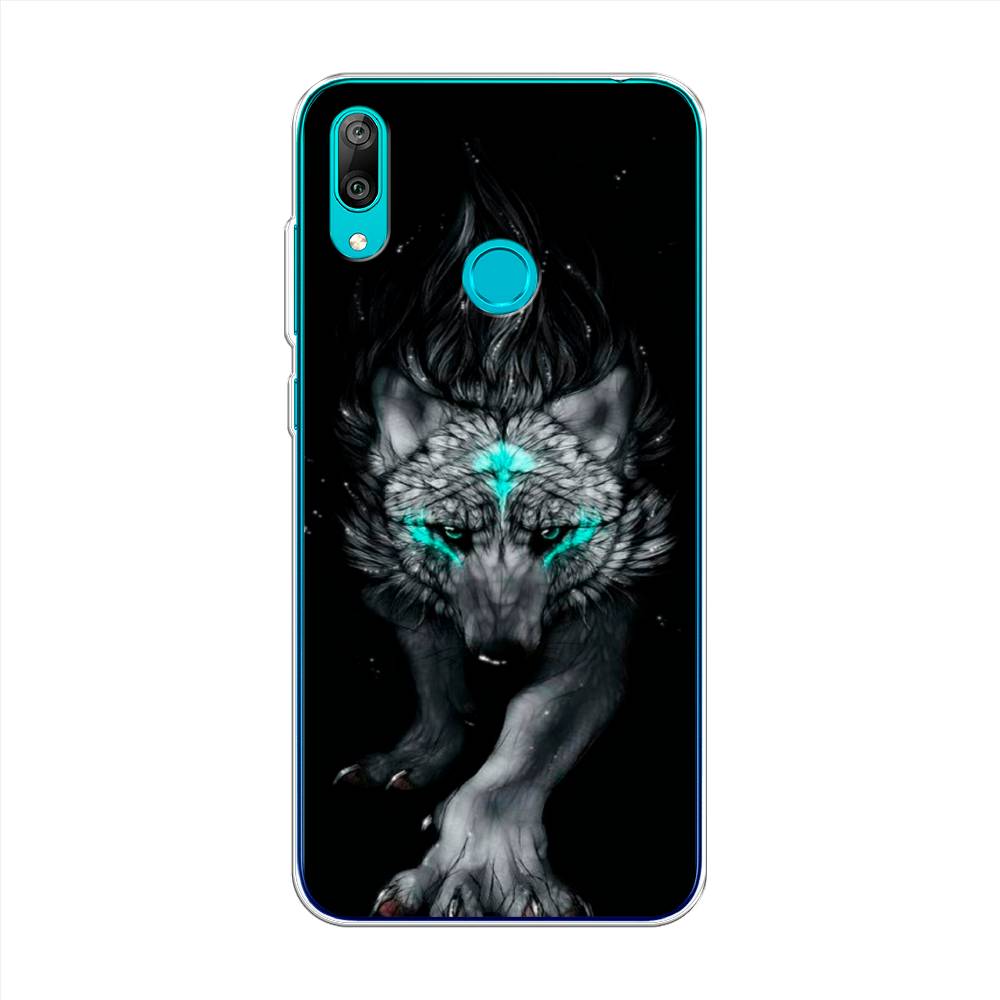 

Чехол Awog на Huawei Y7 2019 "Волшебный волк", Черный;серый, 68450-2