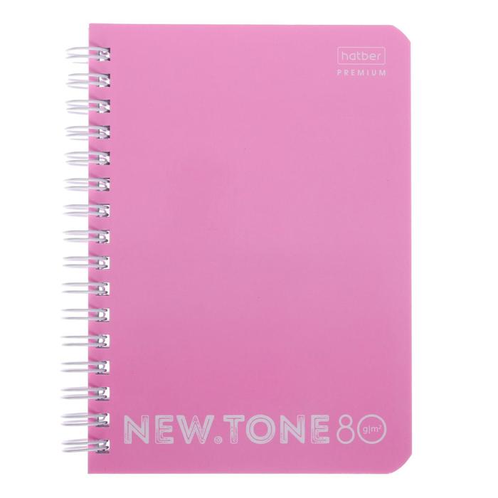 

Записная книжка Hatber NEWtone Pastel Пион А6, 80л в клетку, мелованный картон