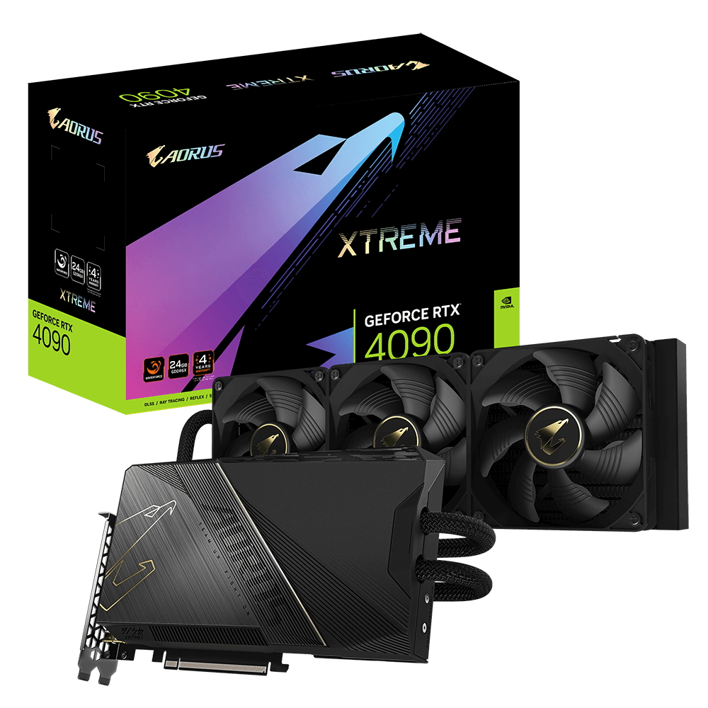 

Видеокарта GIGABYTE NVIDIA GV-N4090AORUSX W-24GD 1.1 GV-N4090AORUSX W-24GD 1.1, Черный, GV-N4090AORUSX W-24GD 1.1