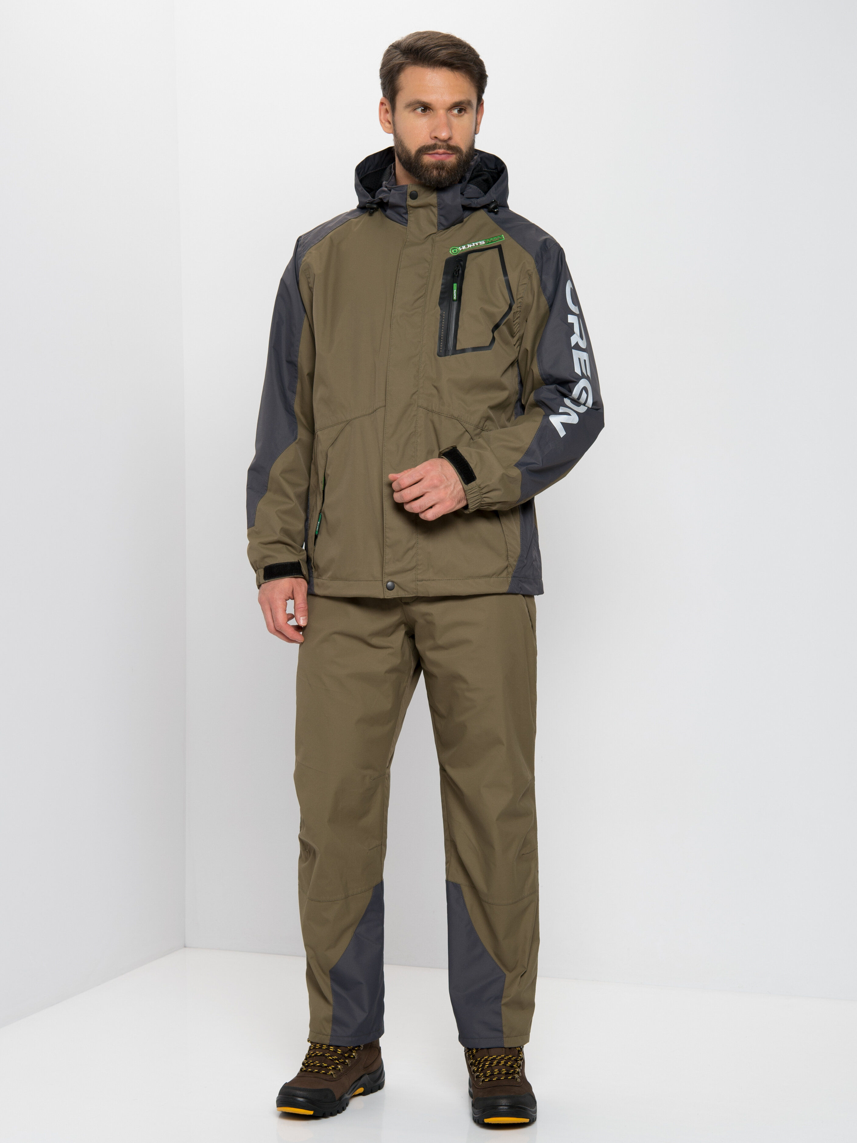 

Костюм демисезонный Huntsman Орегон ткань Breathable цвет Хаки Серый 52-54 170-176, Орегон