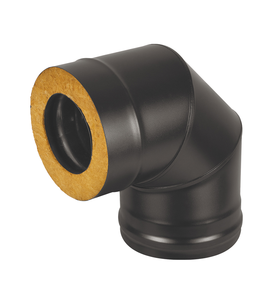 

Сэндвич-колено BLACK (AISI 430/0,5мм + Оц.) 90* 3 секции (150x250), Серебристый