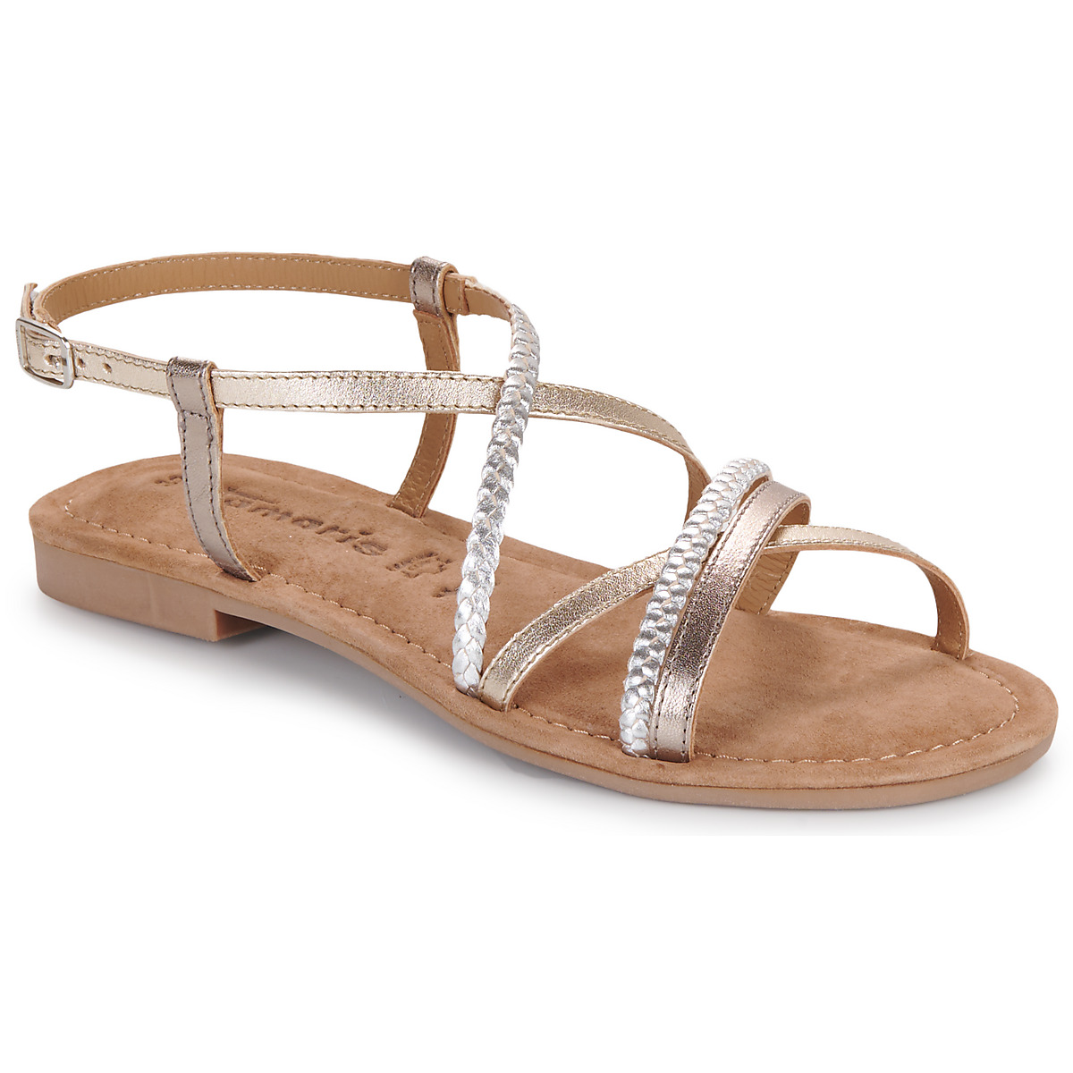 

Сандалии женские Tamaris 27006627 золотистые 41 EU, Золотистый, 27006627
