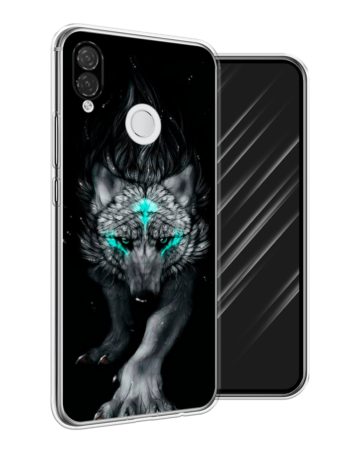 

Чехол Awog на Huawei P Smart Plus "Волшебный волк", Черный;серый, 68250-2