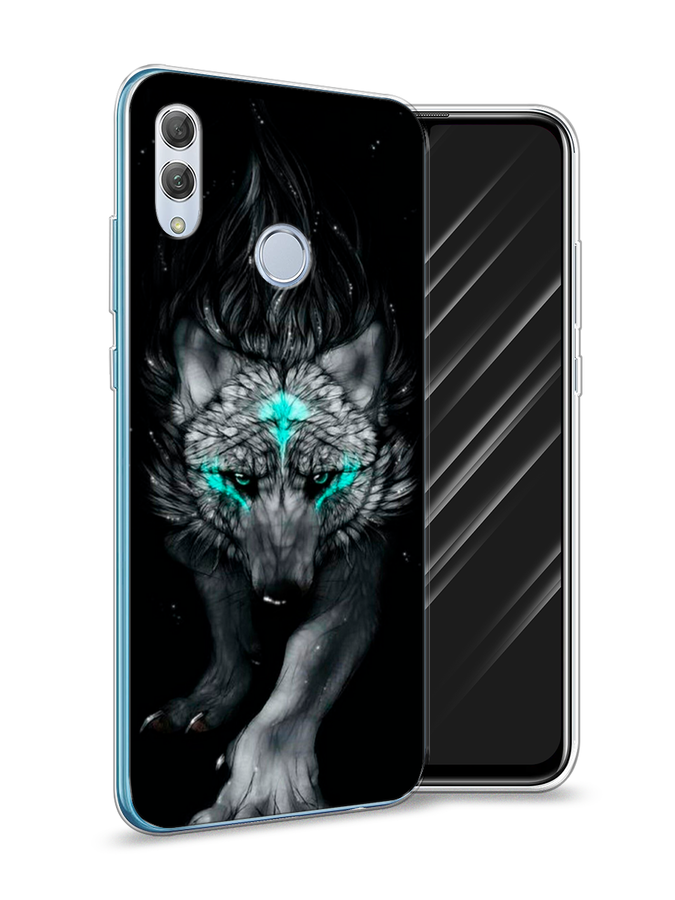 

Чехол Awog на Huawei P Smart 2019 "Волшебный волк", Черный;серый, 67250-2