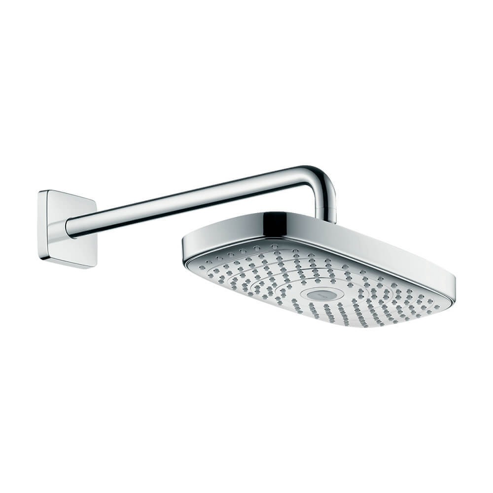 

Верхний душ 9 л/мин с держателем Hansgrohe Raindance Select E 300 2jet EcoSmart 26609400,, Хром