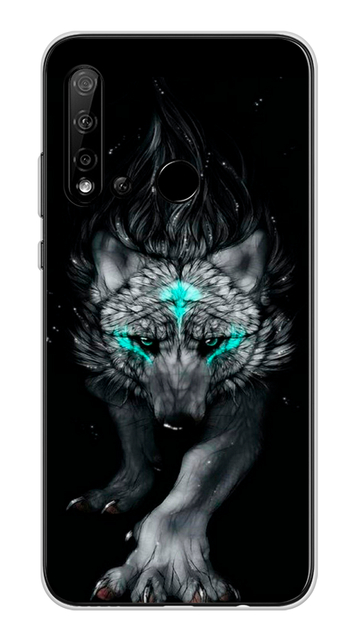 

Чехол Awog на Huawei Nova 5i "Волшебный волк", Черный;серый, 69850-2