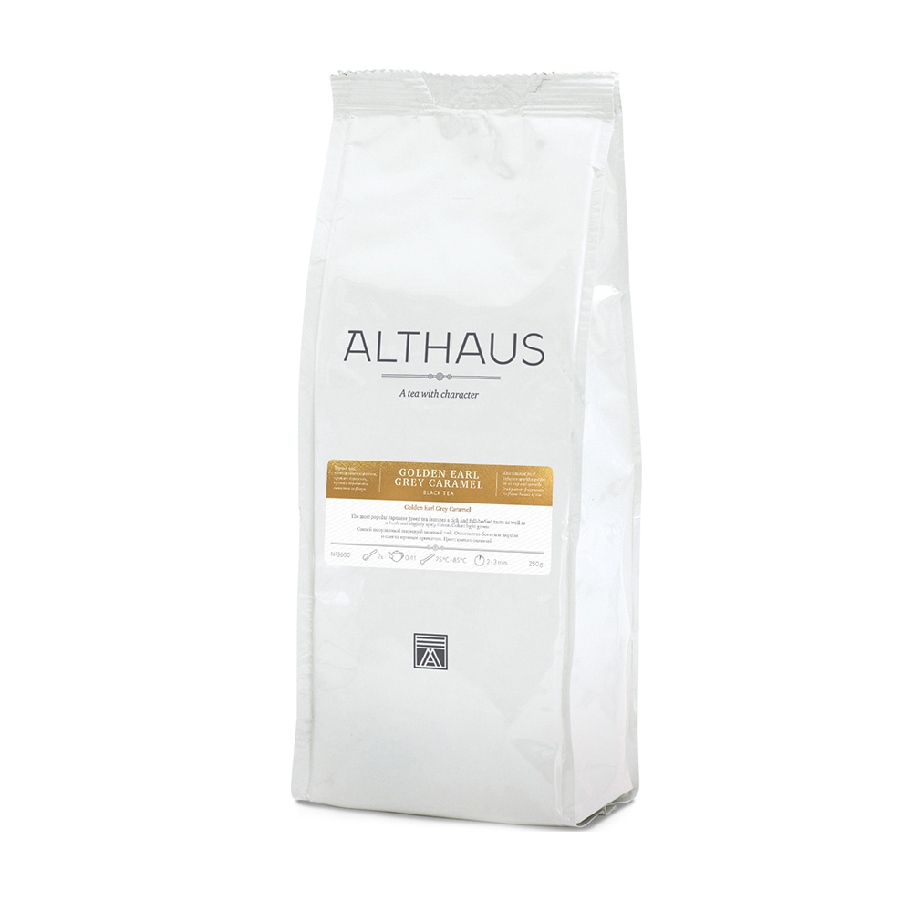 

Чай черный листовой Althaus Golden Earl Grey Caramel, 200 г, Althaus Golden Earl Grey Caramel