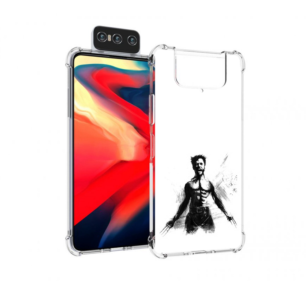 Чехол MyPads Tocco для Asus Zenfone 8 Flip росомаха